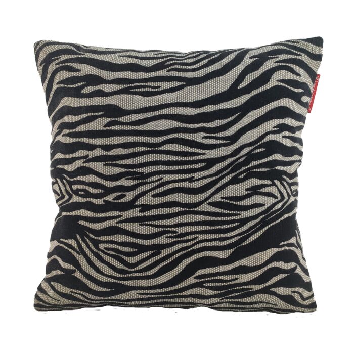 ⁦Black & White Color Cotton Cushion with Filler for Bench, Sofa - CS 229 (45x45cm)⁩ - الصورة ⁦1⁩