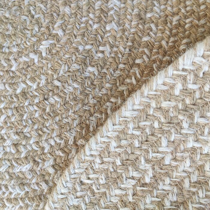 Luxurious Wool Round Floor Braided Rug - BR 051 - Image 3