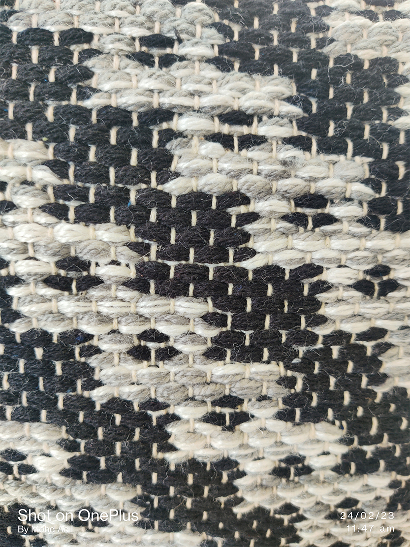 Modern Farmhouse Woven Cushion for Living Room, Bed, Playroom - Black and White (60X60cm) CS-257 modern farmhouse woven cushion for living room, bed, playroom black and white color 60X60cm