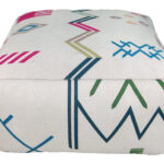 Natural and white handmade rug SR-006, wool and cotton, 170x240cm.