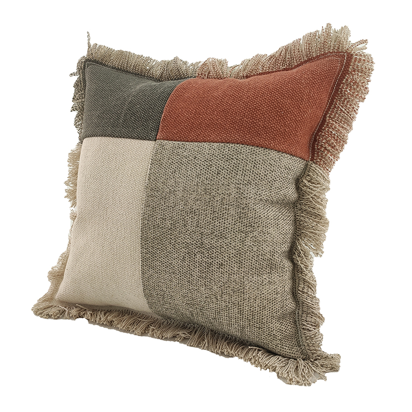 IMGbkhkduoi827 Multi Color Cotton Cushion with Filler for Living Room, Floor - CS 228 (45x45cm) - Image 3