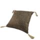 Black and Gold Color Polyester Cushion with Filler for Window Seat, Bed, Floor - CS 230 (45x45cm) - Image 2