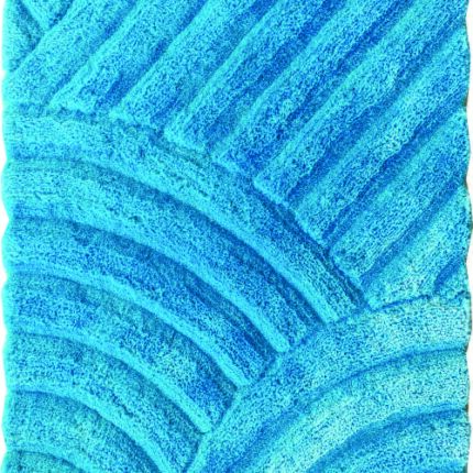 Aqua color shaggy rug for guest room decor, MP3D 02, 170x240cm, soft and vibrant.