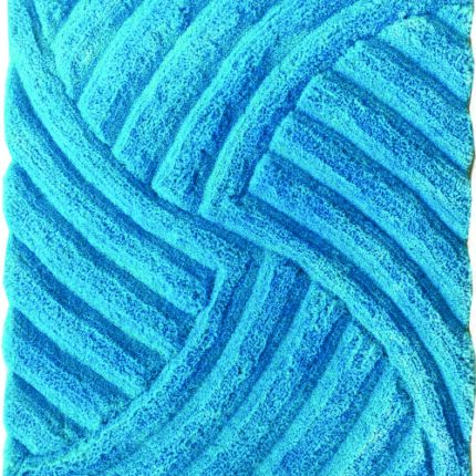 Aqua color shaggy rug for playroom decor, MP3D 08, 170x240cm, soft and vibrant.
