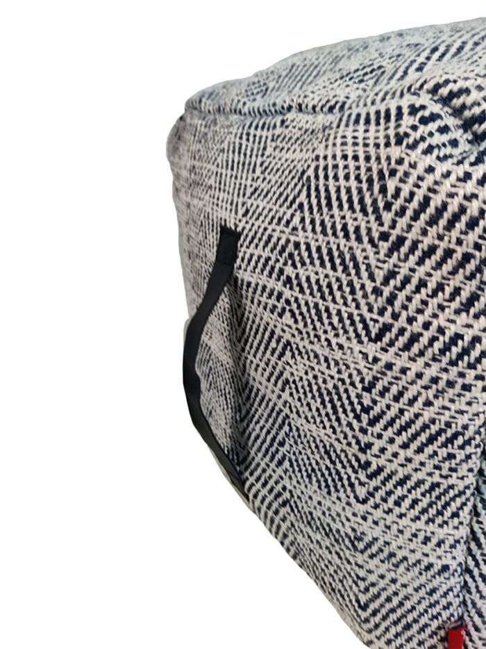 Blue color pouf, 50x50x30cm - perfect for home decor by Ramsha Home.
