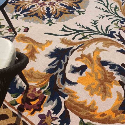 Versatile polyester & cotton multi color decor rug - HTP 02 (300x400cm) by Ramsha Home