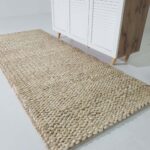 Hand Woven Bleach Color Farmhouse Woven Rug - SR 037 (80x200cm)