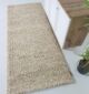 Sideways View of Hand-Woven Farmhouse Rug SR-037 in Bleach Color - Ramsha Home