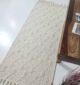 Chic Natural White Hand-Woven Wool and Cotton Rug SRN-005 - Ramsha Home