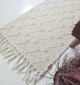 Elegant Natural White Wool and Cotton Hand-Woven Rug SRN-005 - Ramsha Home