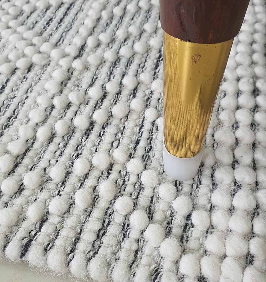 Premium Natural White Woven Rug - SRN 019 (80X200cm) by Ramsha Home Handcrafted natural white color woven rug - SRN 019 (80X200cm) by Ramsha Home