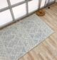 Versatile decorative woven rug in natural white - SRN 021 (80x200cm) by Ramsha Home