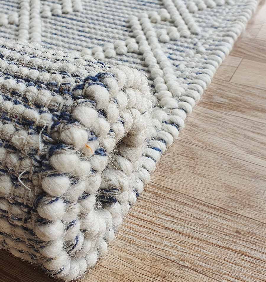 Elegant Natural White Woven Rug - SRN 021 (80x200cm) by Ramsha Home Elegant natural white woven rug for home decor - SRN 021 (80x200cm) by Ramsha Home