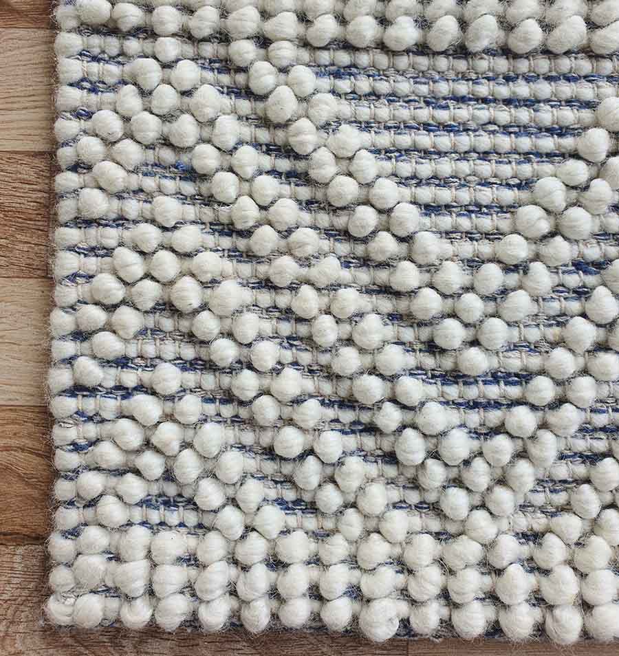 Natural White Decorative Woven Rug - SRN 021 (80x200cm) by Ramsha Home Natural white decorative woven rug - SRN 021 (80x200cm) by Ramsha Home