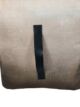 Rainbow brown pouf for bedroom PF-125, polyester, 40x40x40cm, perfect for stylish decor by Ramsha Home.