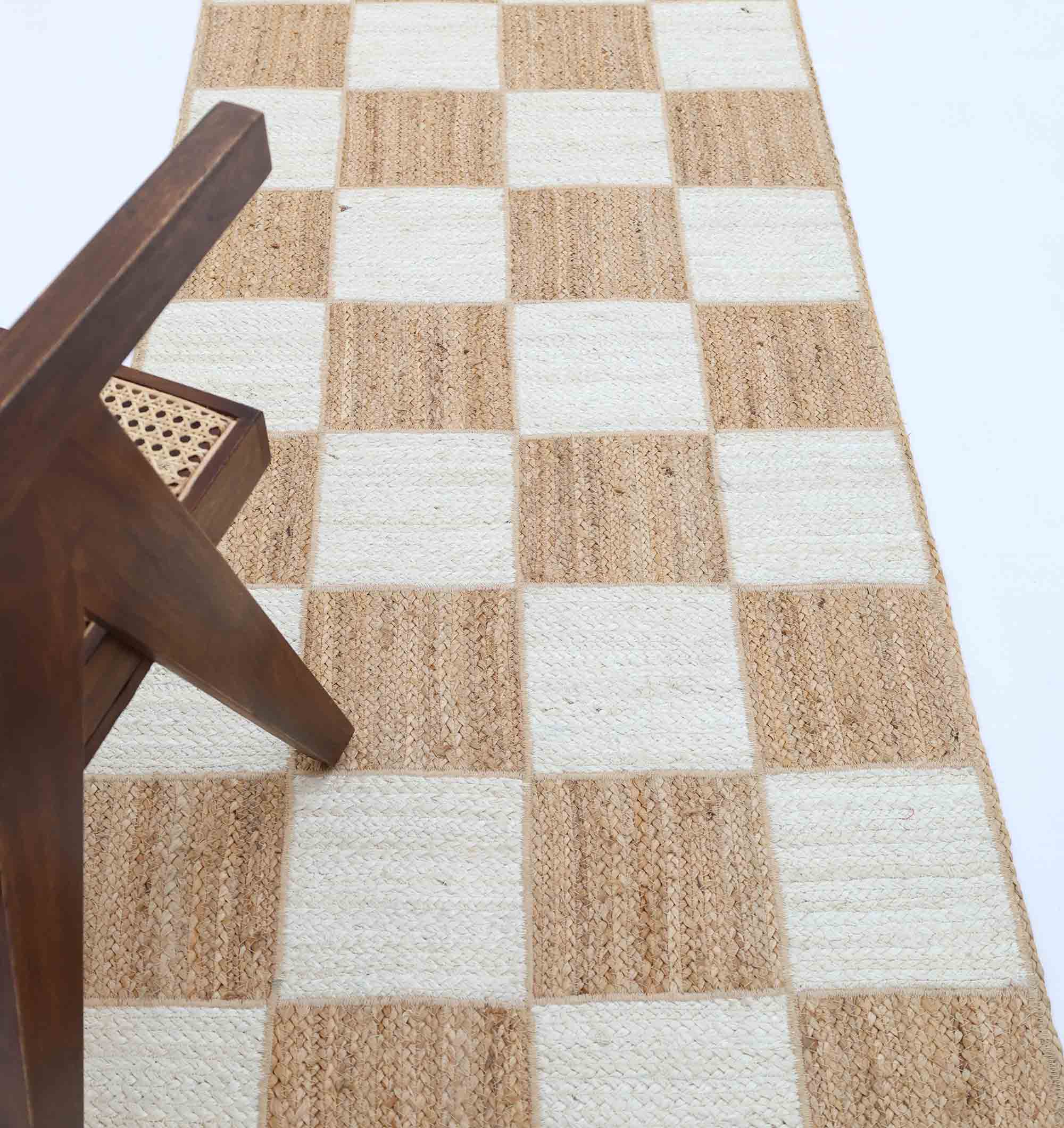 br-037(5) Handmade Natural & Bleach Color Indoor Decor Jute Floor Braided Rug - BR 037 (80x200cm) - Image 2