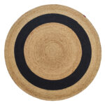 Beautiful Handmade Braided Jute Floor Round Rug: Well Matched for Drawing Room - BR 057 (200cm)