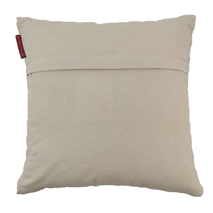edwre3w White Color Cotton Cushion with Filler for Sofa, Playroom, Couch - CS 202 (60x60cm) - Image 4