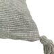 CS-133 green cotton cushion with tassels 45X45cm