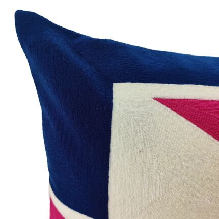 Multi-color embroidery cotton cushion for living space 45X45cm