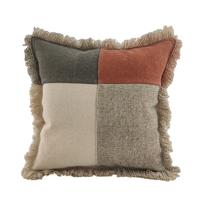 Multi Color Cotton Cushion with Filler for Living Room, Floor - CS 228 (45x45cm) - Image 1
