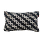 Black & White Color Polyester Cushion with Filler for Living Room, Bed, Playroom - CS 257 (30x50cm)