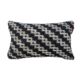 Black & White Color Polyester Cushion with Filler for Living Room, Bed, Playroom - CS 257 (30x50cm)