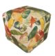 Drawing room printed pouf, multi color 40x40x40cm - vibrant and comfortable decor accessory by Ramsha Home.