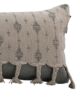 White & Grey Color Cotton Cushion with Filler for Window Seat, Floor - CS 173(30x90cm) - الصورة 2