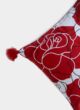 Red & White Color Polyester Cushion with Filler for Bed, Couch, Floor - CS 232 (40x40cm) - Image 3