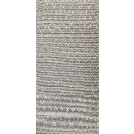 Natural White Color Indoor Decor Woven Rug - SRN 004 (80x200cm)