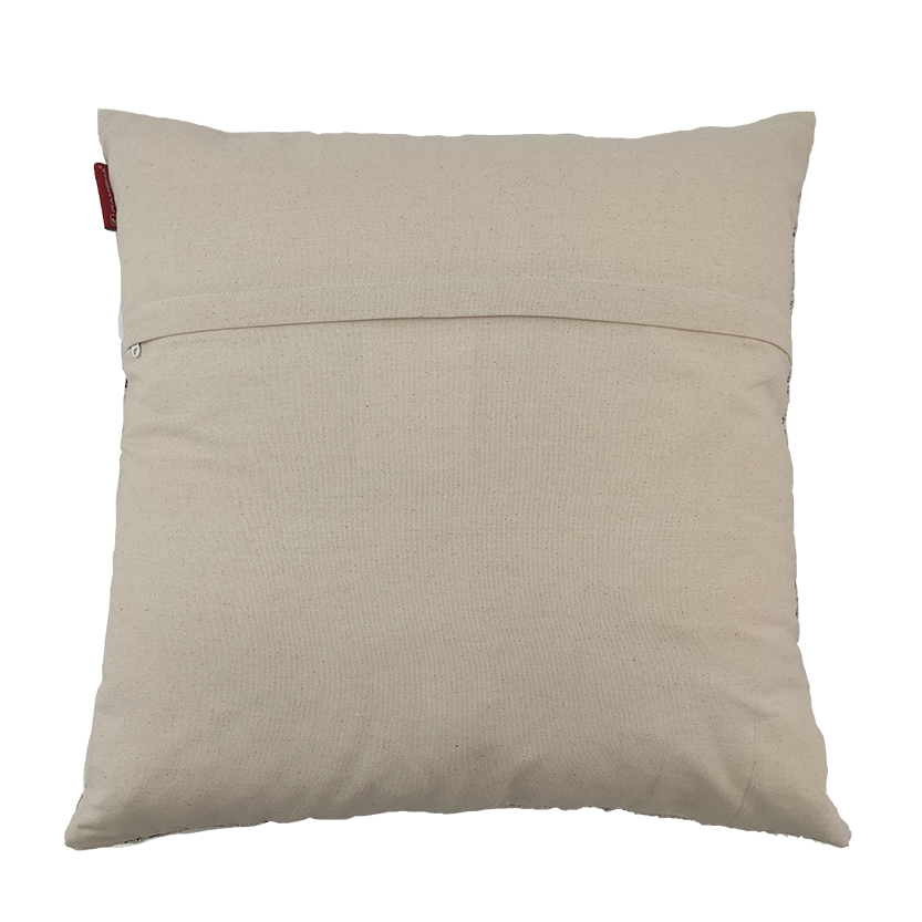 ww34 Natural and Black Color Cotton Cushion with Filler for Indoor and Outdoor - CS 204 (60x60cm) - Image 4