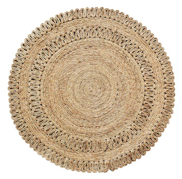 Handmade Natural Color Farmhouse Crochet Rug - CR 008 (200cm)