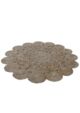 Handmade indoor decor round crochet rug, assorted colors, 130cm by Ramsha Home.