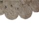 Handcrafted round crochet rug for bedroom decor, assorted colors, 110cm by Ramsha Home.