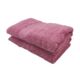 Soft pink cotton towel TW-015, 40X60cm, highly absorbent for bathroom essentials by Ramsha Home.