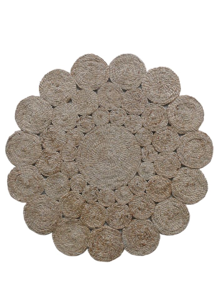 Modern handmade crochet round rug for kitchen & hallway, CR 006, 160cm