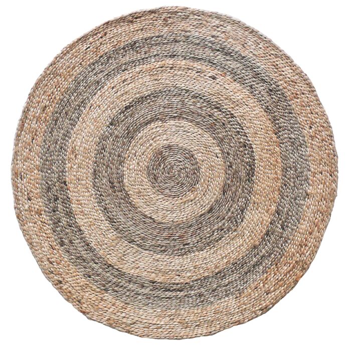 Handmade Natural Color Round Crochet Rug - CR 010 (200cm)