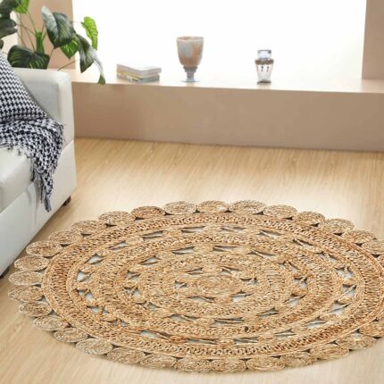 Handmade crochet rug showcasing artistry, CR 011, 160cm