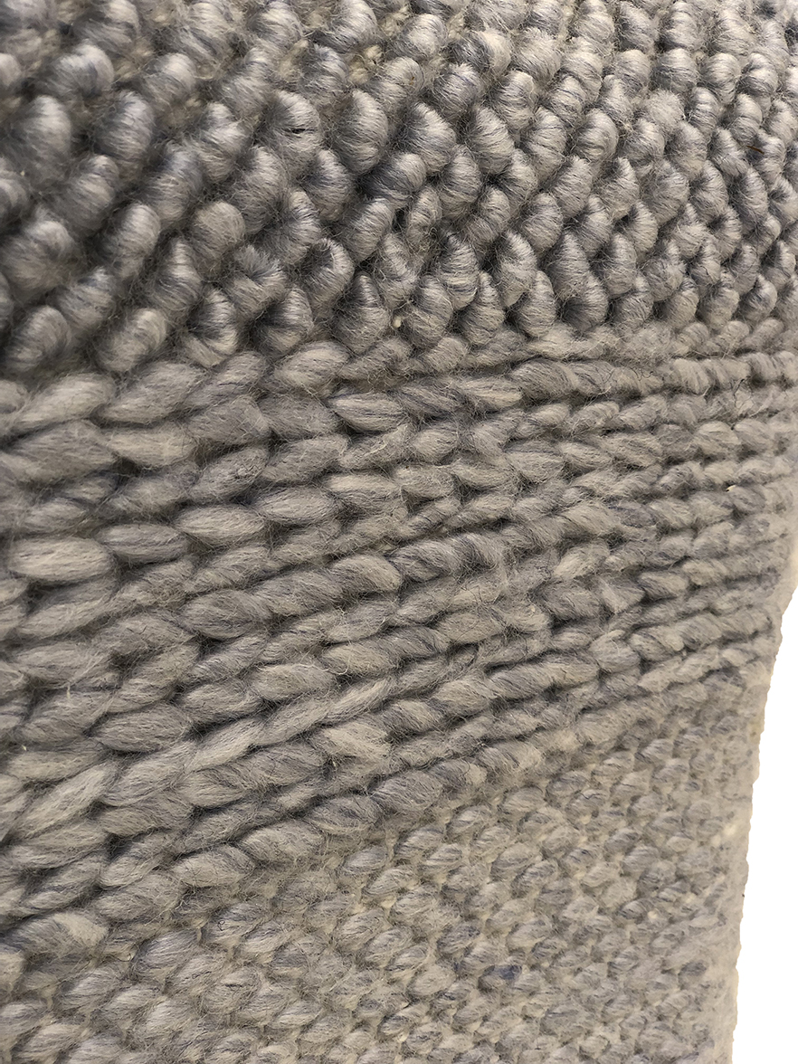 Elegant Home Decor Pouf PF-129 in Grey Color, Polyester and Cotton 40x40x40cm by Ramsha Home Stylish home decor pouf PF-129 in grey color, 40x40x40cm, crafted from polyester and cotton for comfort by Ramsha Home.