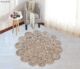 Artisanal crochet round rug for bedroom & drawing room decor, CR 006, 200cm