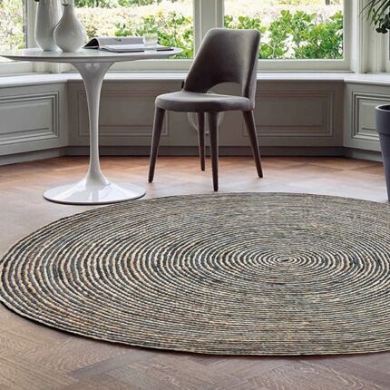 Handmade outdoor decor crochet round rug, CR 007, 160cm