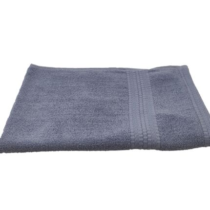 Sky blue cotton bath towel TW-014, 40X60cm, soft and absorbent for bathroom essentials by Ramsha Home.