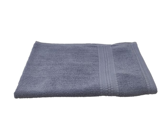 Sky blue cotton bath towel TW-014, 40X60cm, soft and absorbent for bathroom essentials by Ramsha Home.