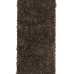 Elegant shaggy rug MD 18 for entryway, polyester & cotton blend, 80x200cm