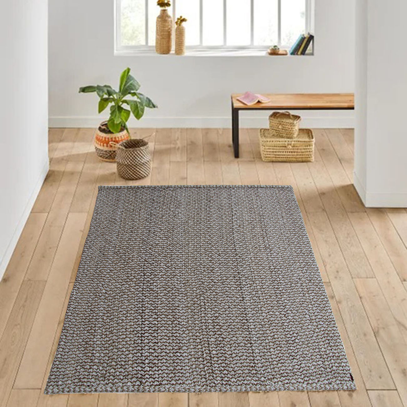 Handmade Natural Color Home Decor Crochet Rug - CR 002 (200x300cm) by Ramsha Home Handmade natural color home decor crochet rug, CR 002, 200x300cm by Ramsha Home