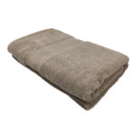 Bathroom essential cotton towel TW-013, 40X60cm, in beige color, soft and absorbent by Ramsha Home.