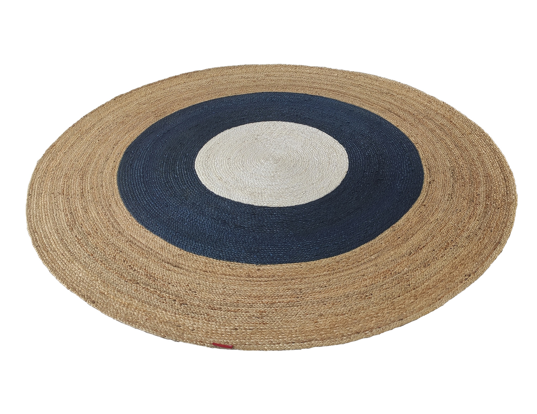 Elegant Handmade Braided Jute Round Rug - BR 074 (200 cm) by Ramsha Home Elegant handmade braided jute round rug BR 074 200 cm by Ramsha Home