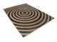 Stylish handmade natural & black braided jute rug BR 072, 170x240cm, perfect for any bedroom.