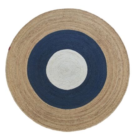 Stylish braided jute floor round rug BR 074 for home decor 200 cm by Ramsha Home